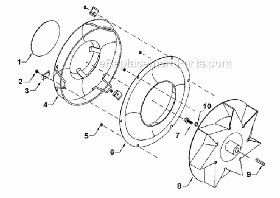 Intake_Guard Diagram and Parts List for LB1401-00-01  Little Wonder Leaf Blower / Vacuum